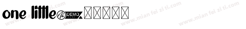 one little字体转换